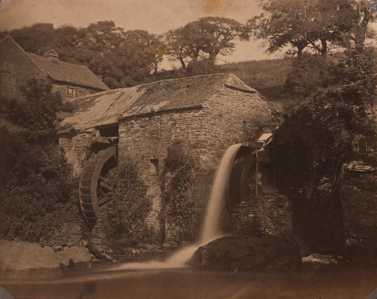 Młyn Donemark w pobliżu Bantry, ok. 1855 (zdjęcie) autorstwa G.B. Gething