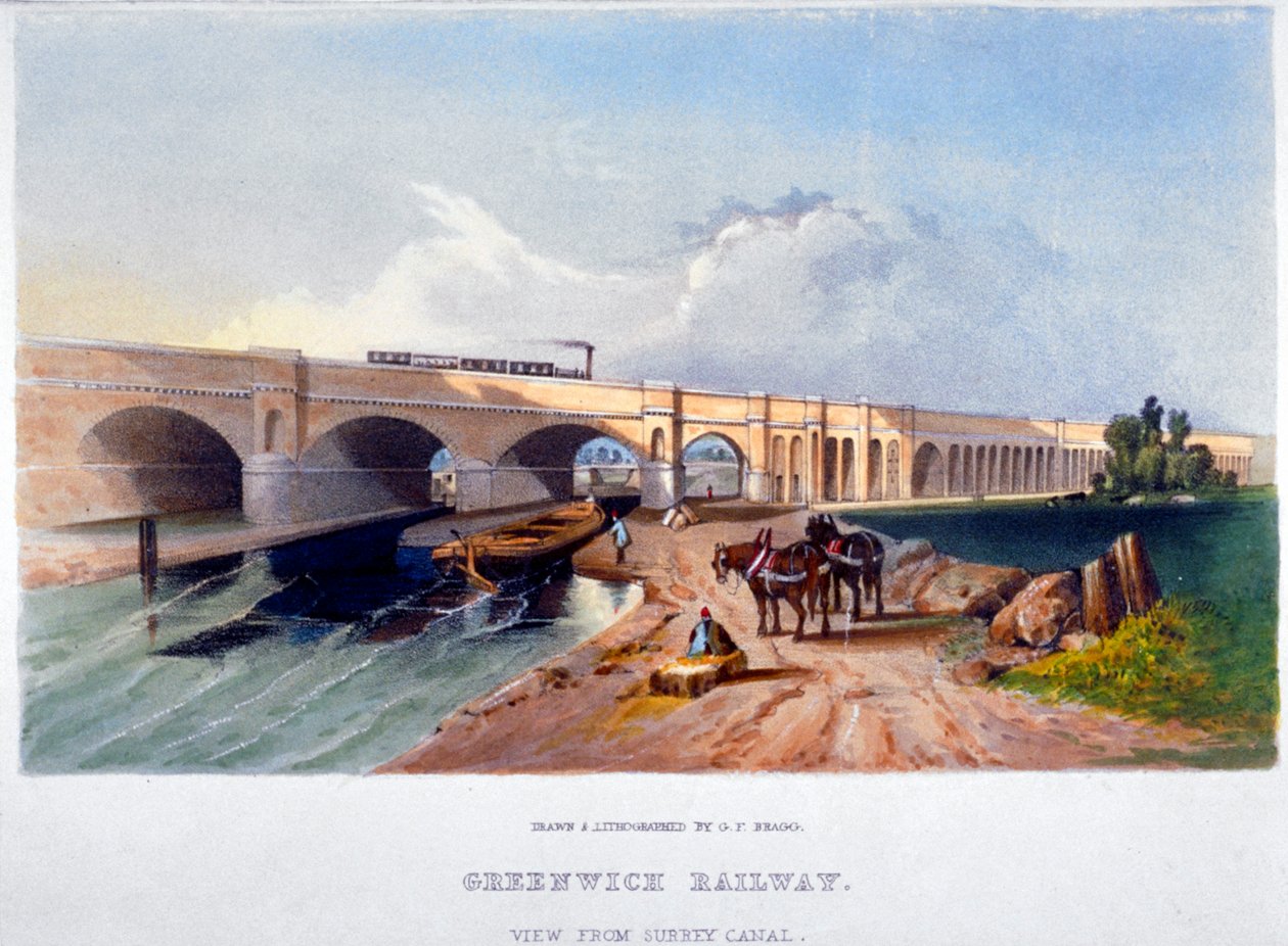 Kolej Greenwich, Deptford, Londyn, 1836 autorstwa GF Bragg