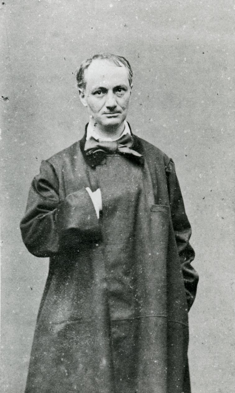 Charles Baudelaire (1821-67) (zdjęcie czarno-białe) autorstwa G.M. Lege