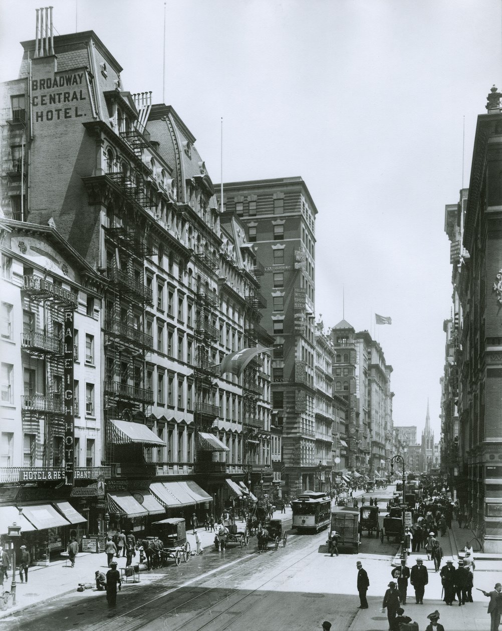 Broadway patrząc na północ od Bond Street, Nowy Jork autorstwa G.P. Hall und Sohn