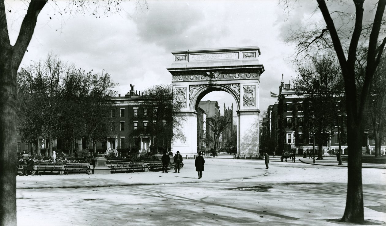 Washington Arch, Washington Square Park, Nowy Jork autorstwa G.P. Hall und Sohn