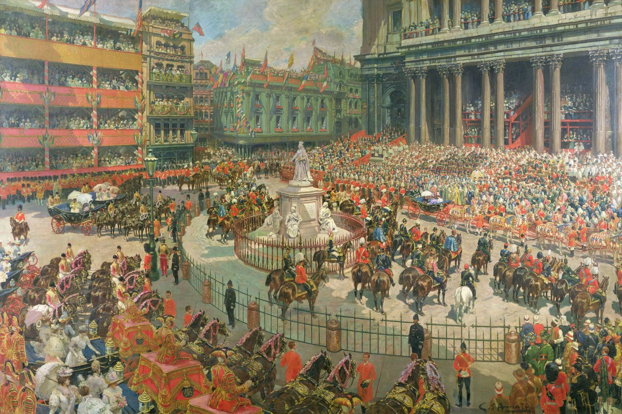 Diamentowy Jubileusz Królowej Wiktorii, 1897 autorstwa G.S. Amato