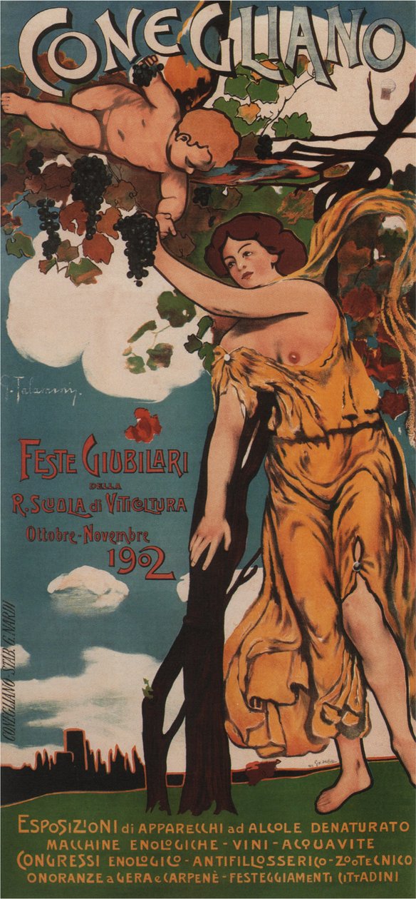 Conegliano - Obchody jubileuszowe Królewskiej Szkoły Uprawy Winorośli, 1902 autorstwa G. Del Colle and G. Talamini