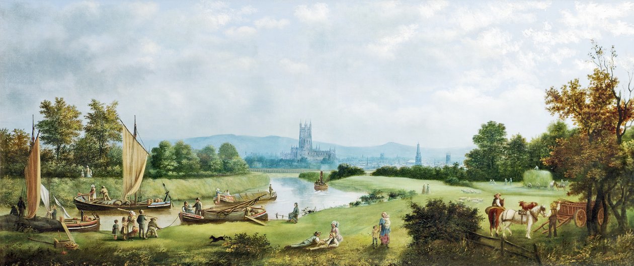 Glorious Summer, Gloucester z północnego zachodu, 1879 autorstwa G. F. Walton