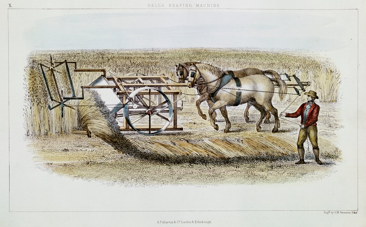 Maszyna do zbioru dzwonów, 1851 autorstwa G. H. Swanston