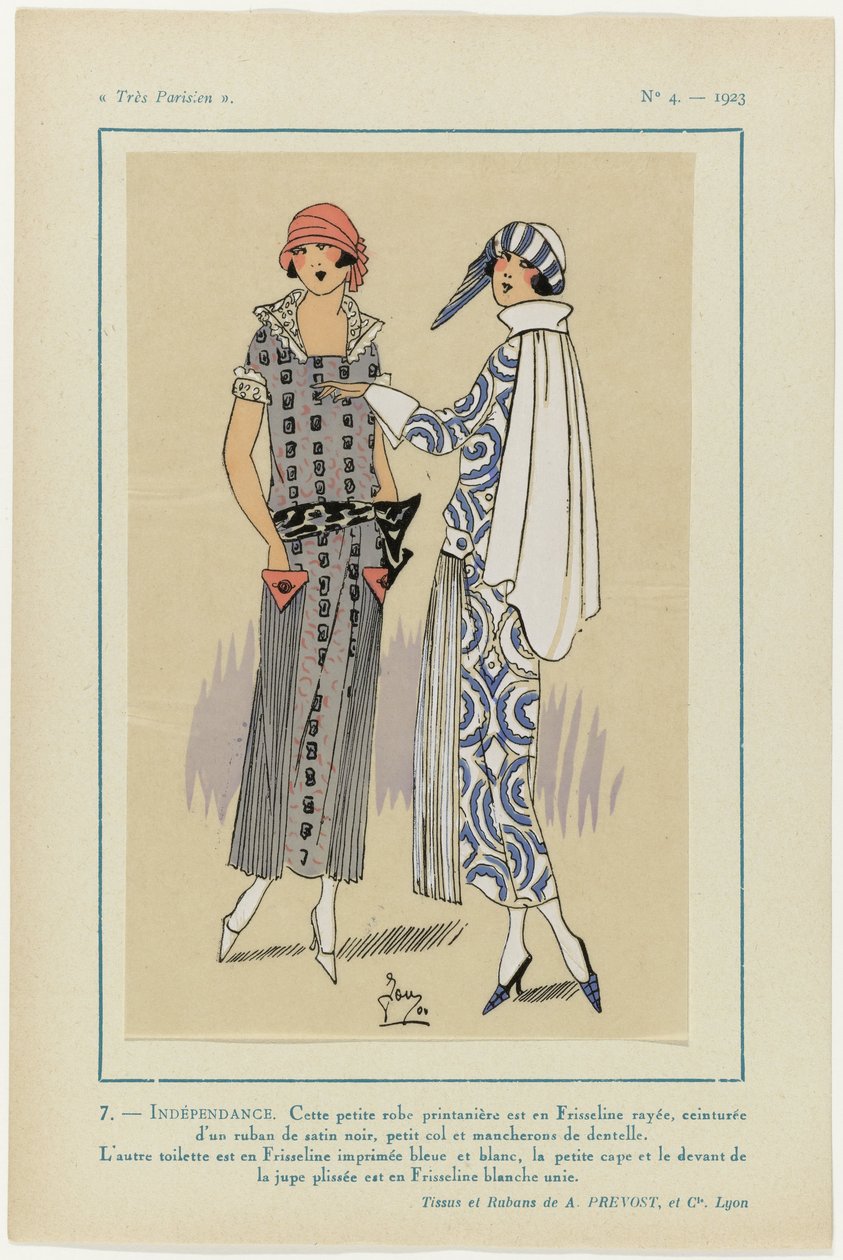 Bardzo paryski, 1923, nr 4: 7- NIEPODLEGŁOŚĆ. Ta mała sukienka... autorstwa G P. Joumard