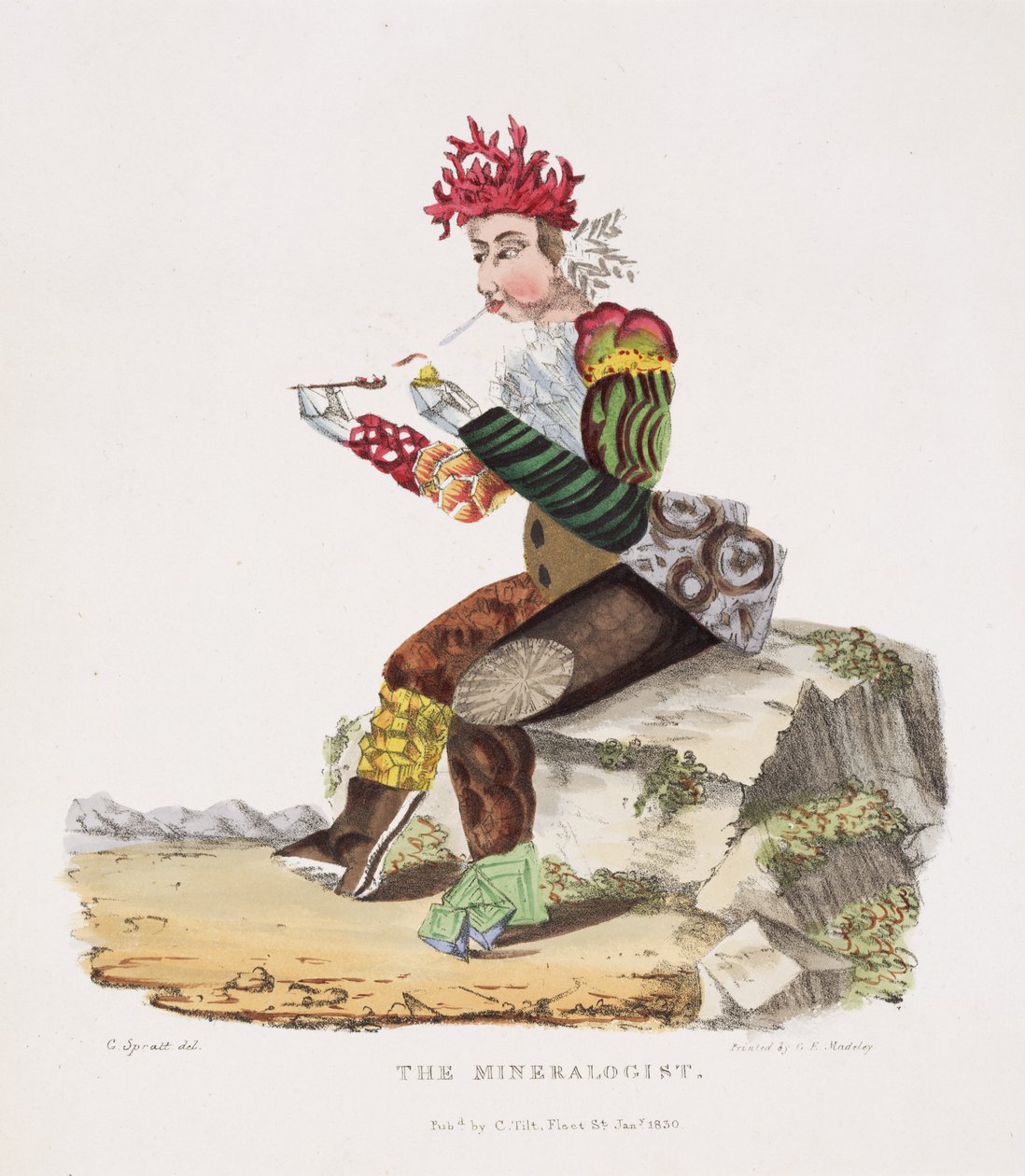 Mineralog, 1820 autorstwa G. Spratt
