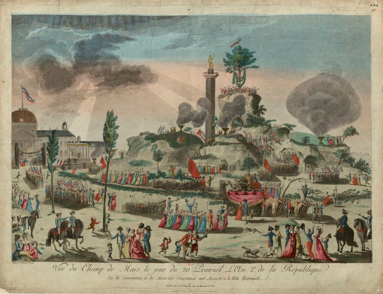 Święto Najwyższej Istoty na Polu Marsowym, 8 czerwca 1794, 1794. autorstwa G. Texier