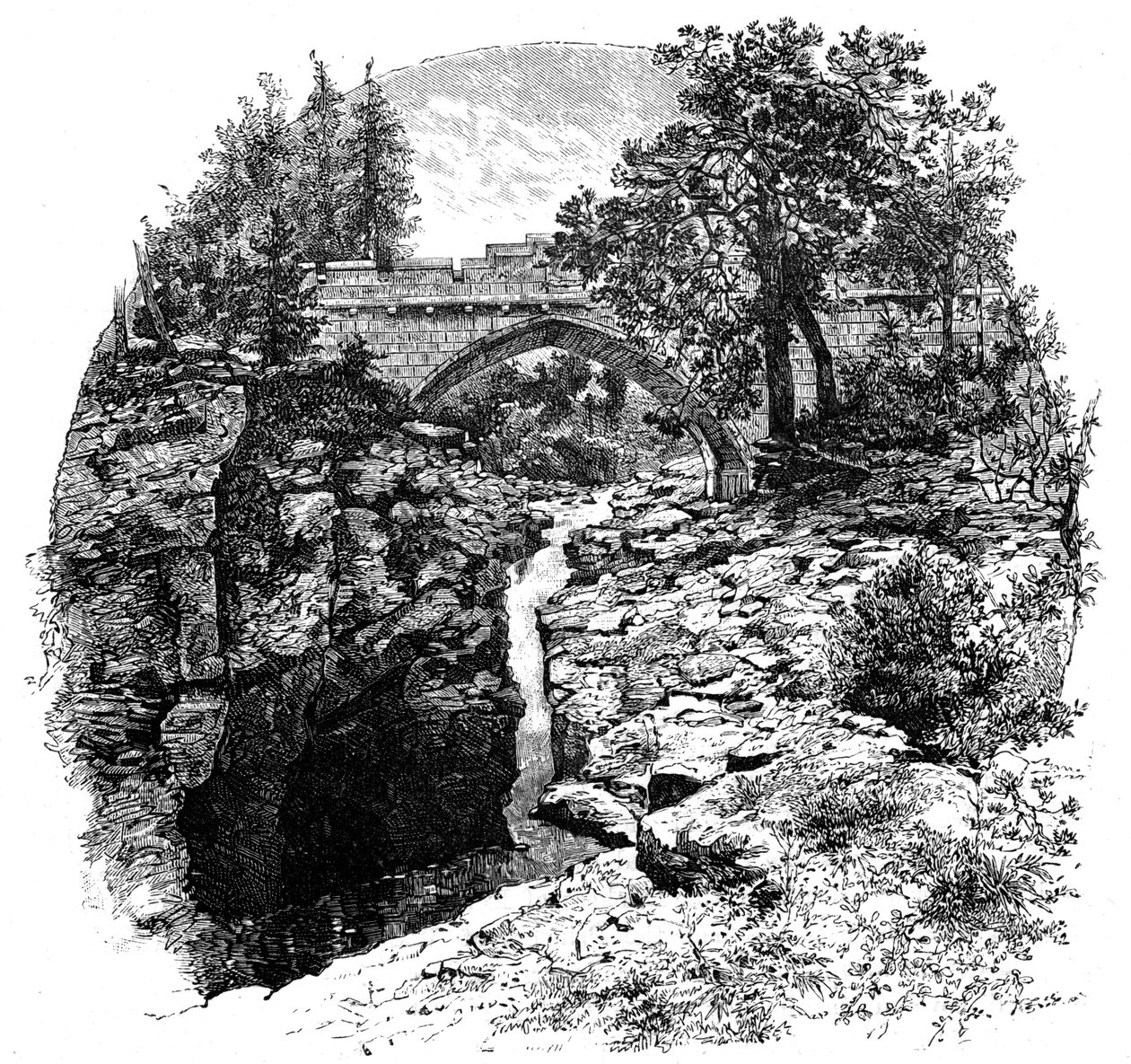 Linn z Dee, Aberdeenshire, Szkocja, 1900. autorstwa G. W. Wilson and Company