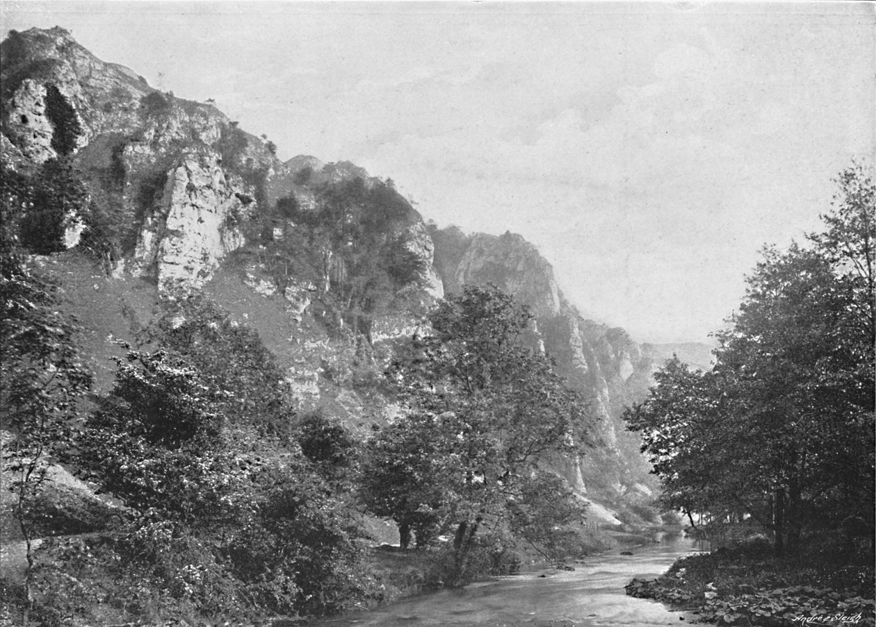 Ojcowie Tissington, Dovedale, ok. 1896 r. autorstwa G. W. Wilson and Company