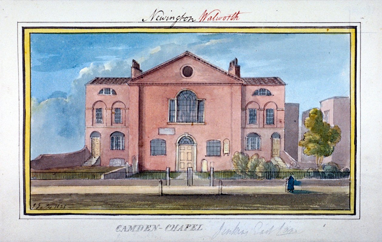 Camden Chapel, East Lane, Southwark, Londyn, 1825 autorstwa G Yates