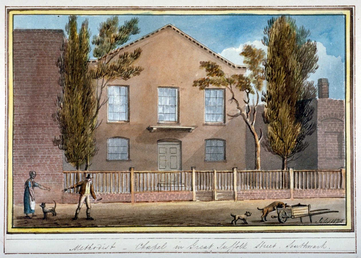Kaplica Metodystów, Great Suffolk Street, Southwark, Londyn, 1825 autorstwa G Yates