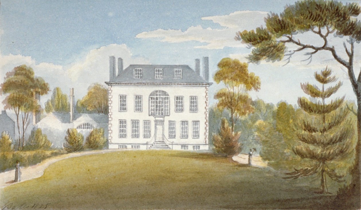 Mitcham Hall, Mitcham, Surrey, 1825 autorstwa G Yates