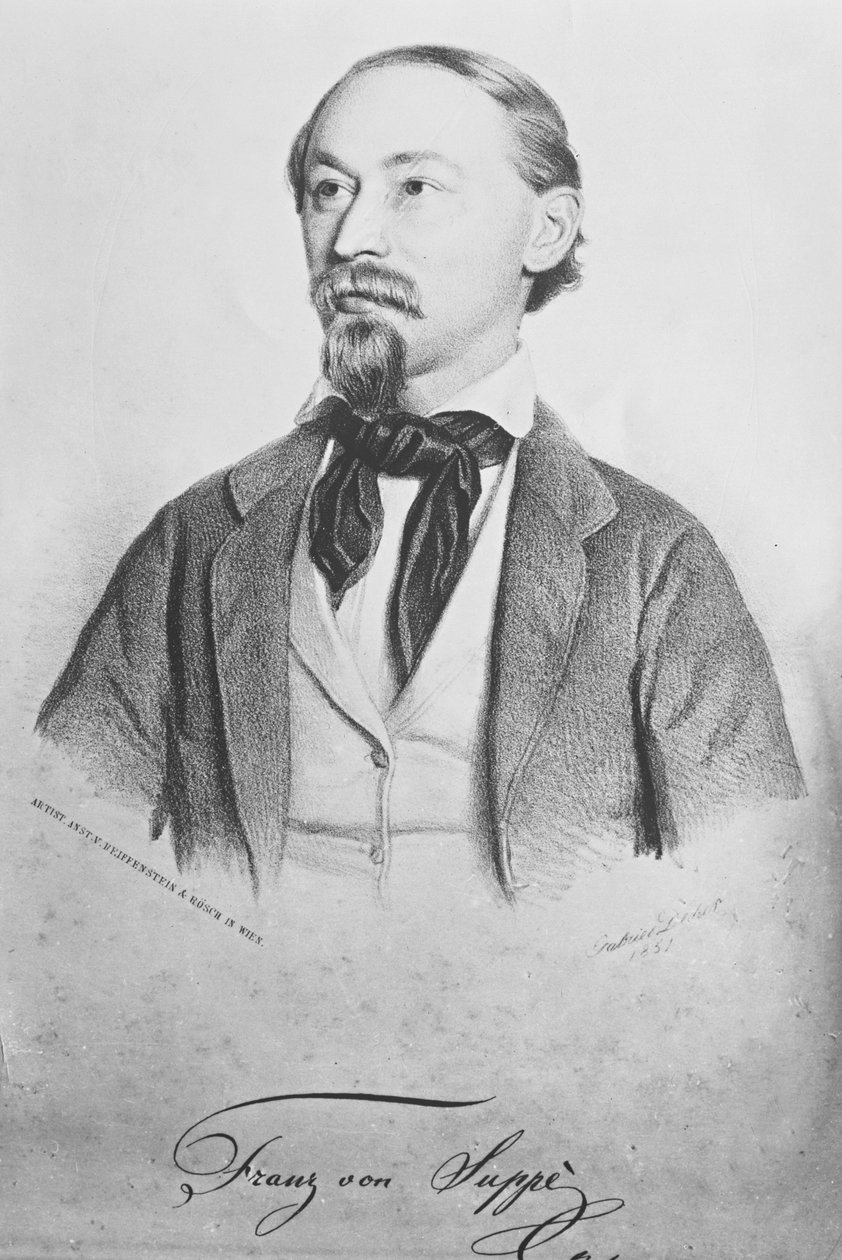 Franz von Soup (1819-95), austriacki kompozytor autorstwa Gabriel Decker