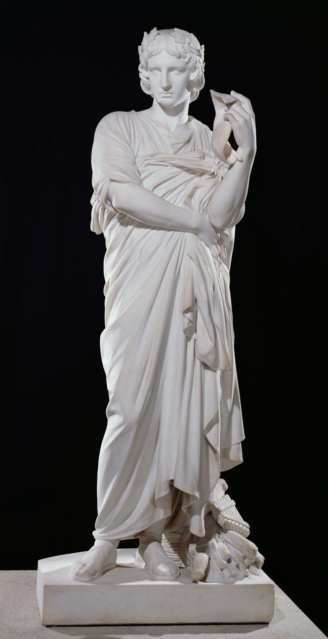 Wergiliusz (70-19 pne) 1861 (marmur) autorstwa Gabriel Jules Thomas