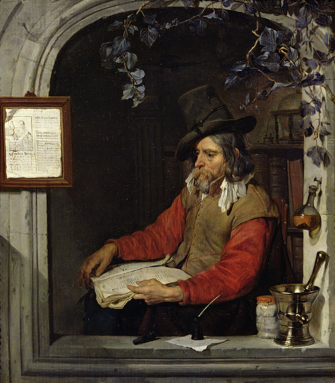 Aptekarz lub Chemik autorstwa Gabriel Metsu