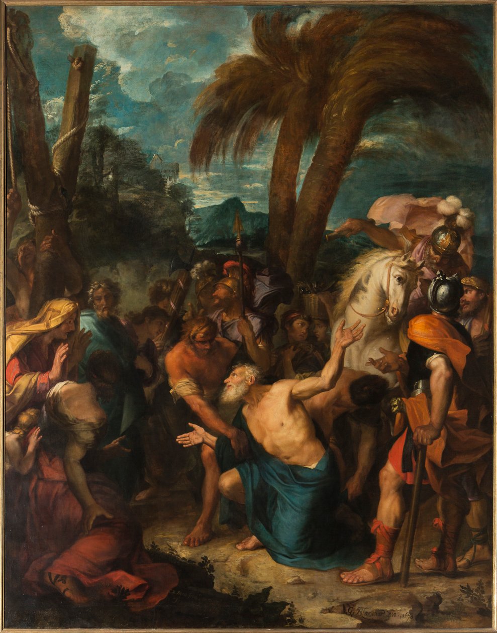 Święty Andrzej Tarling z radością na widok jego męki autorstwa Gabriel (1630 1704) Blanchard