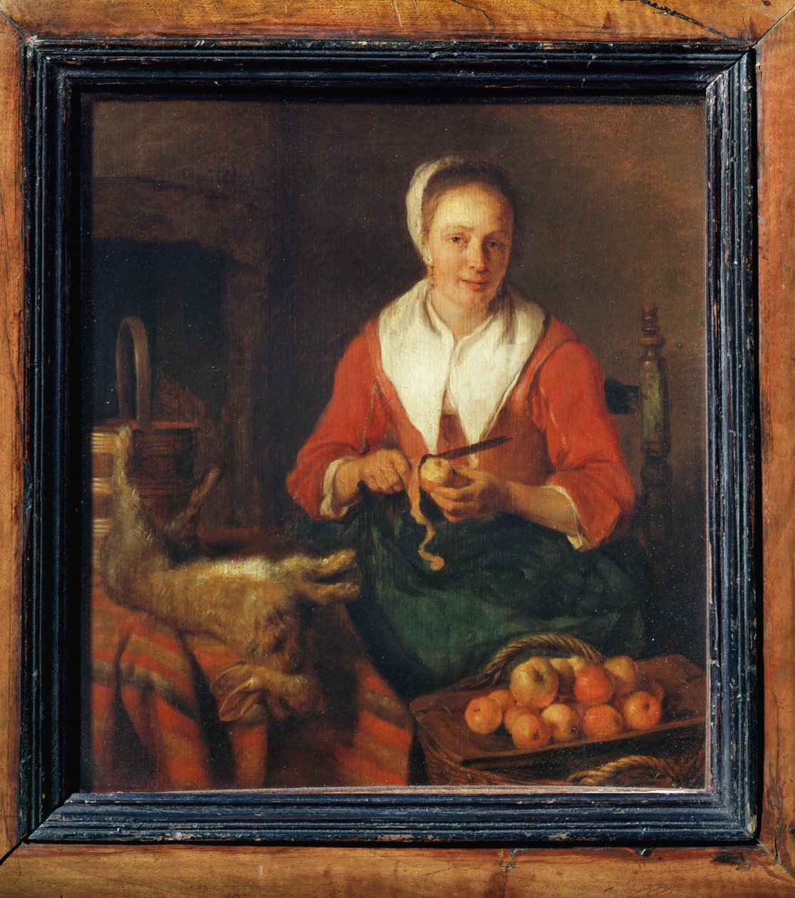 La peleuse de pommes - Obieraczka do jabłek ... autorstwa Gabriel (attr. to) Metsu