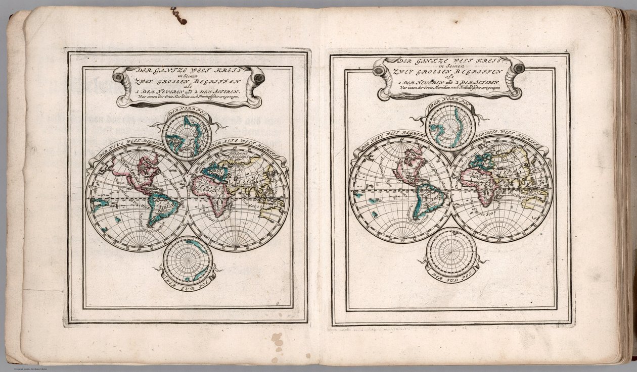 Atlas Curieux lub Nowy i wyczerpujący atlas (11170006) autorstwa Gabriel Bodenehr