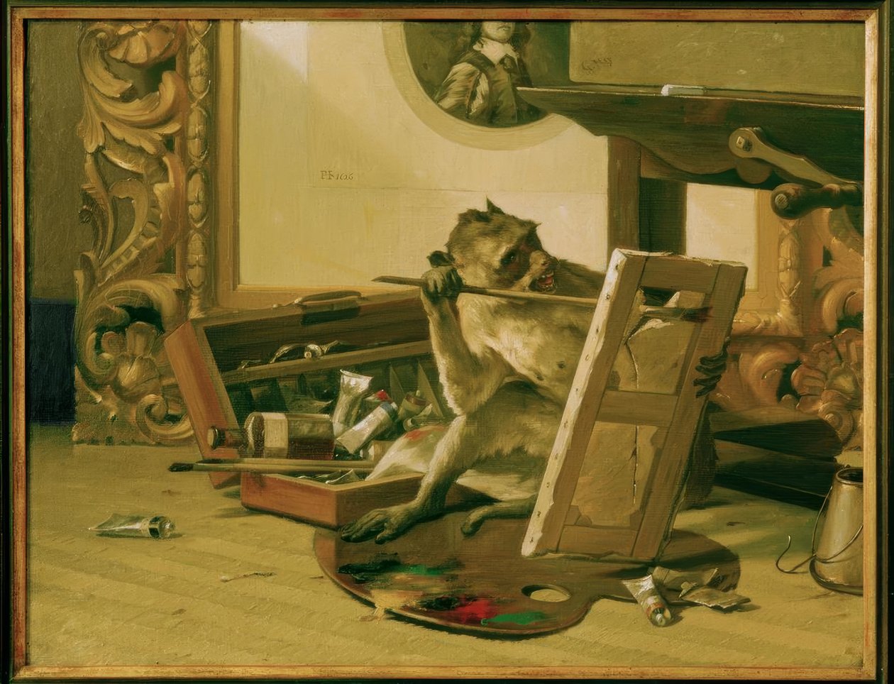 Krytyk, obraz Gabriela von Max autorstwa Gabriel Cornelius Ritter von Max