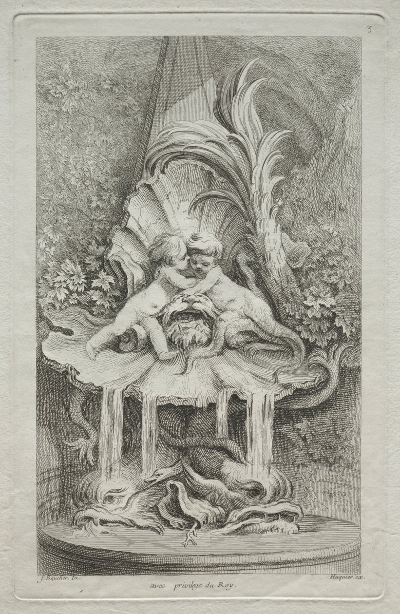 Księga Fontann: nr 3, c. 1736. autorstwa Gabriel Huquier