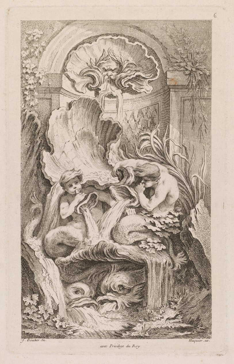 Księga Fontann: nr 6, c. 1736. autorstwa Gabriel Huquier