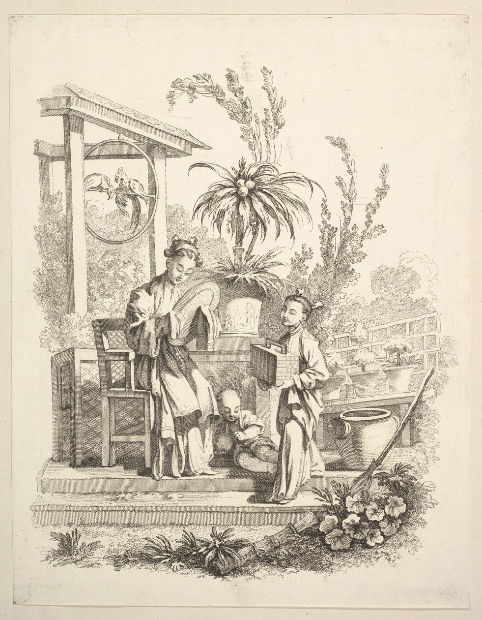 Toaleta, ca. 1742. autorstwa Gabriel Huquier