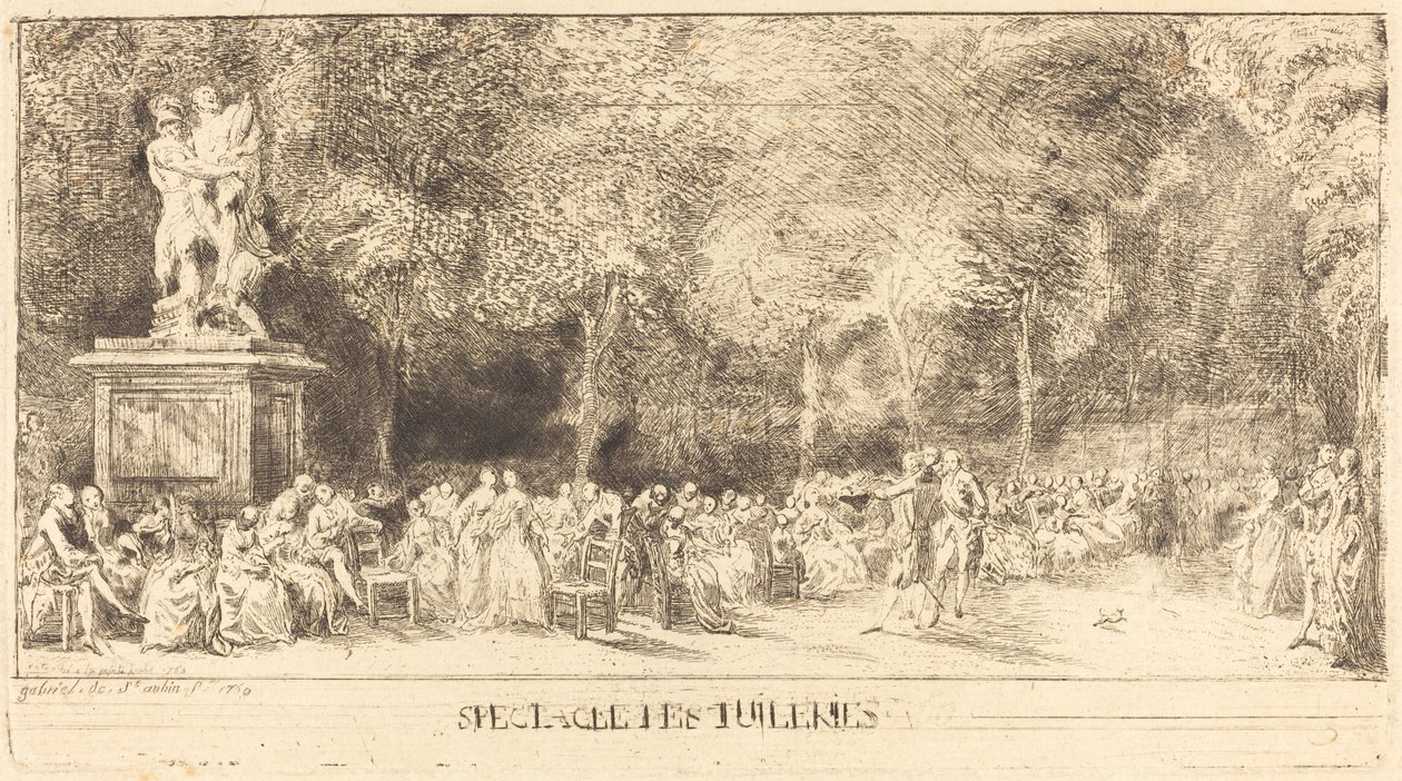 Krzesła [dolna połowa] autorstwa Gabriel Jacques de Saint Aubin