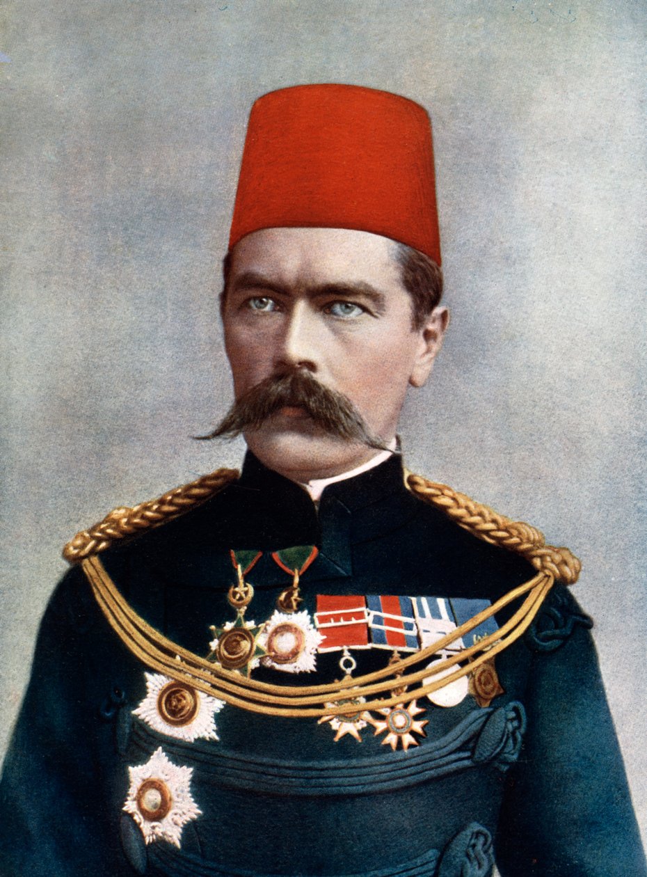 Horatio Herbert Kitchener, 1. hrabia Kitchener, brytyjski feldmarszałek, dyplomata i mąż stanu, 1902. autorstwa Gabriel Lekegian