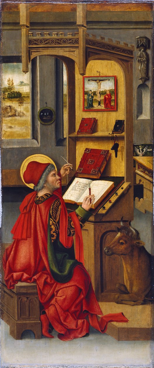 Św. Łukasz Ewangelista, 1478 autorstwa Gabriel Mälesskircher