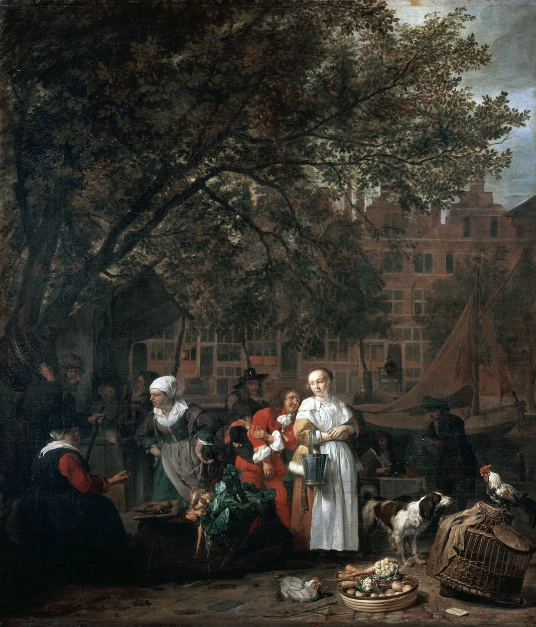 Targ Ziołowy w Amsterdamie autorstwa Gabriel Metsu