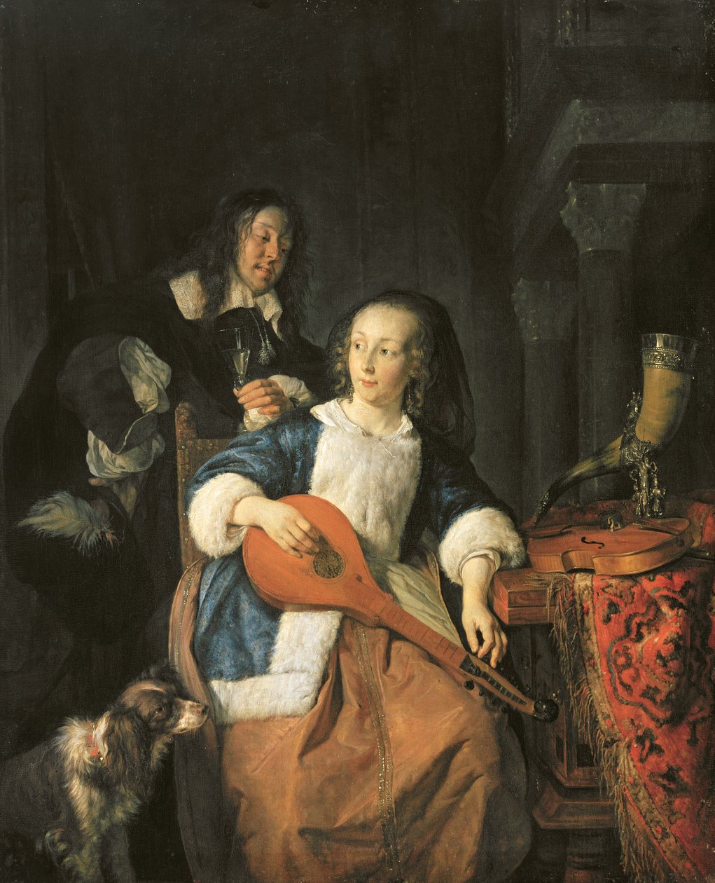 Gracz Cittern autorstwa Gabriel Metsu