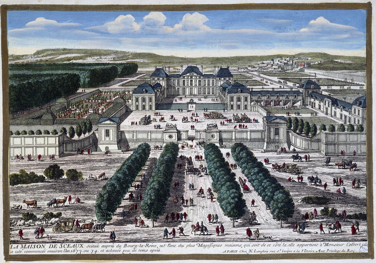 Château de Sceaux (ogrody Le Ours), autorstwa Perelle autorstwa Gabriel Perelle