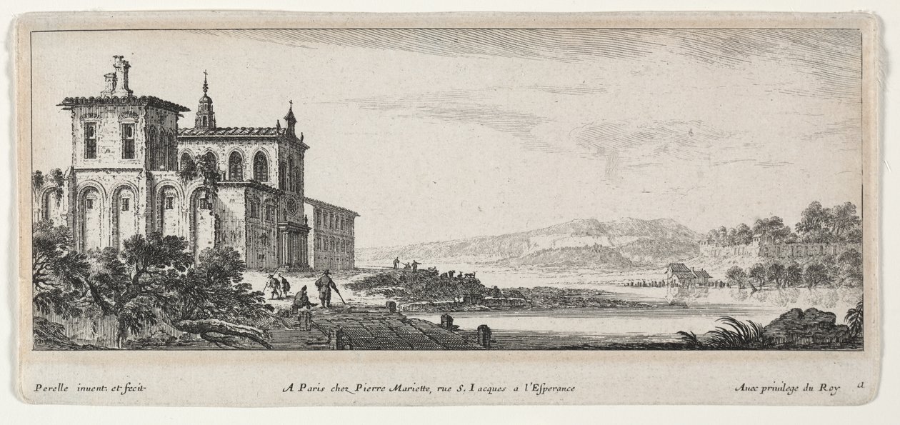 Scena rzeczna. autorstwa Gabriel Perelle