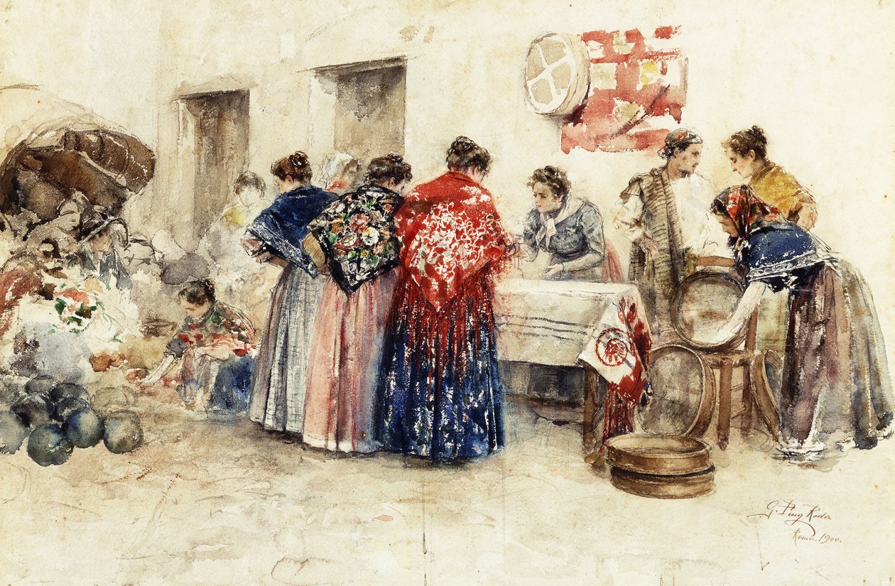Na Rynku, 1900 autorstwa Gabriel Puig Roda