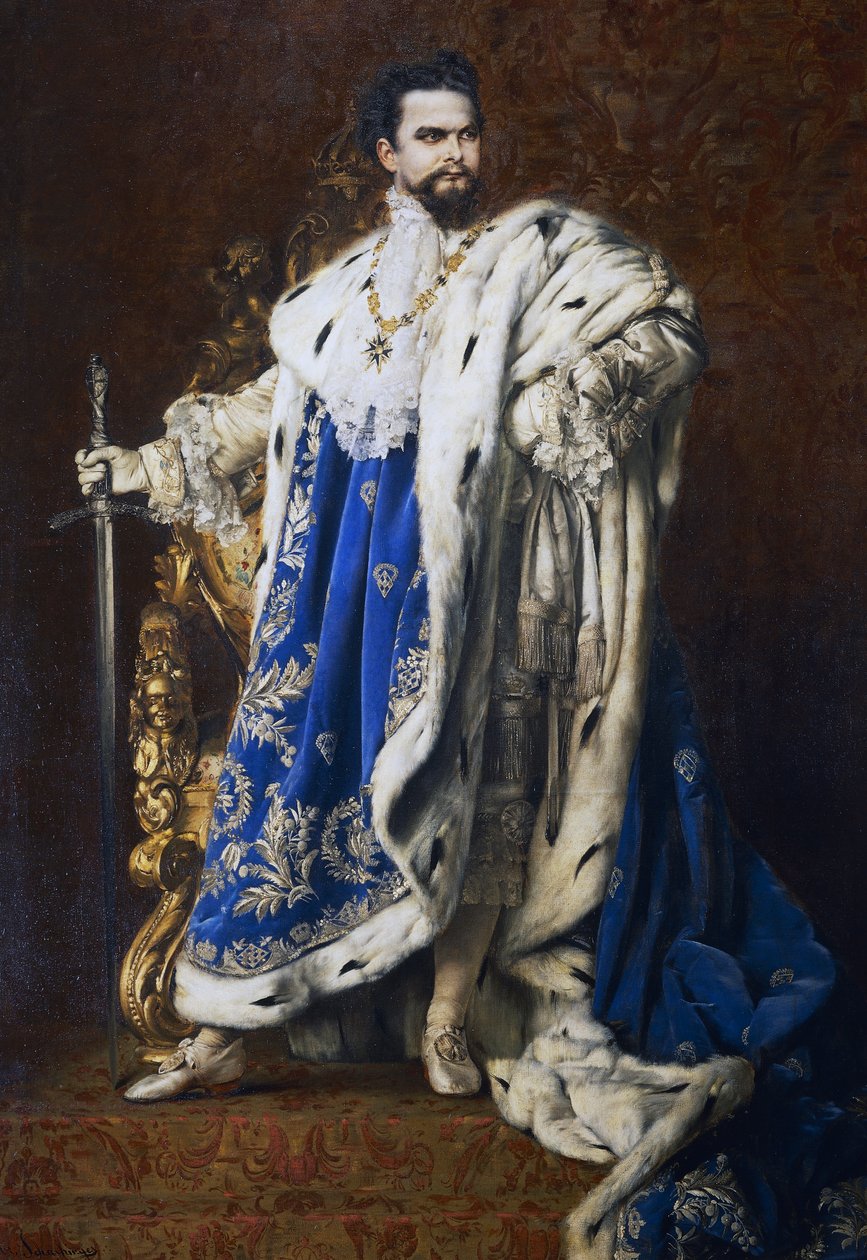 Król Bawarii Ludwik II (1845-1886) autorstwa Gabriel Schachinger