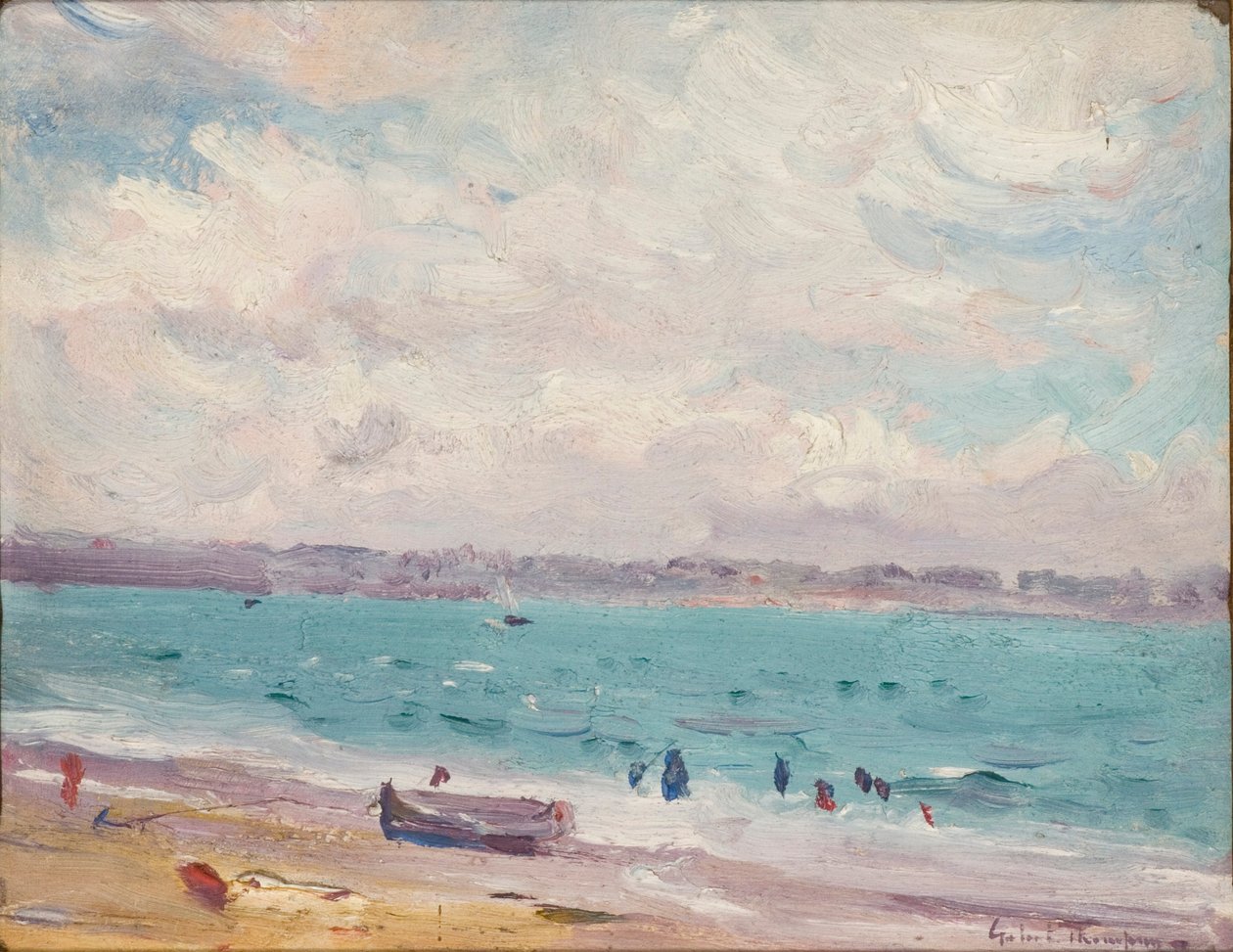 „Plaża w St Malo”, 1881-1935 autorstwa Gabriel Thompson