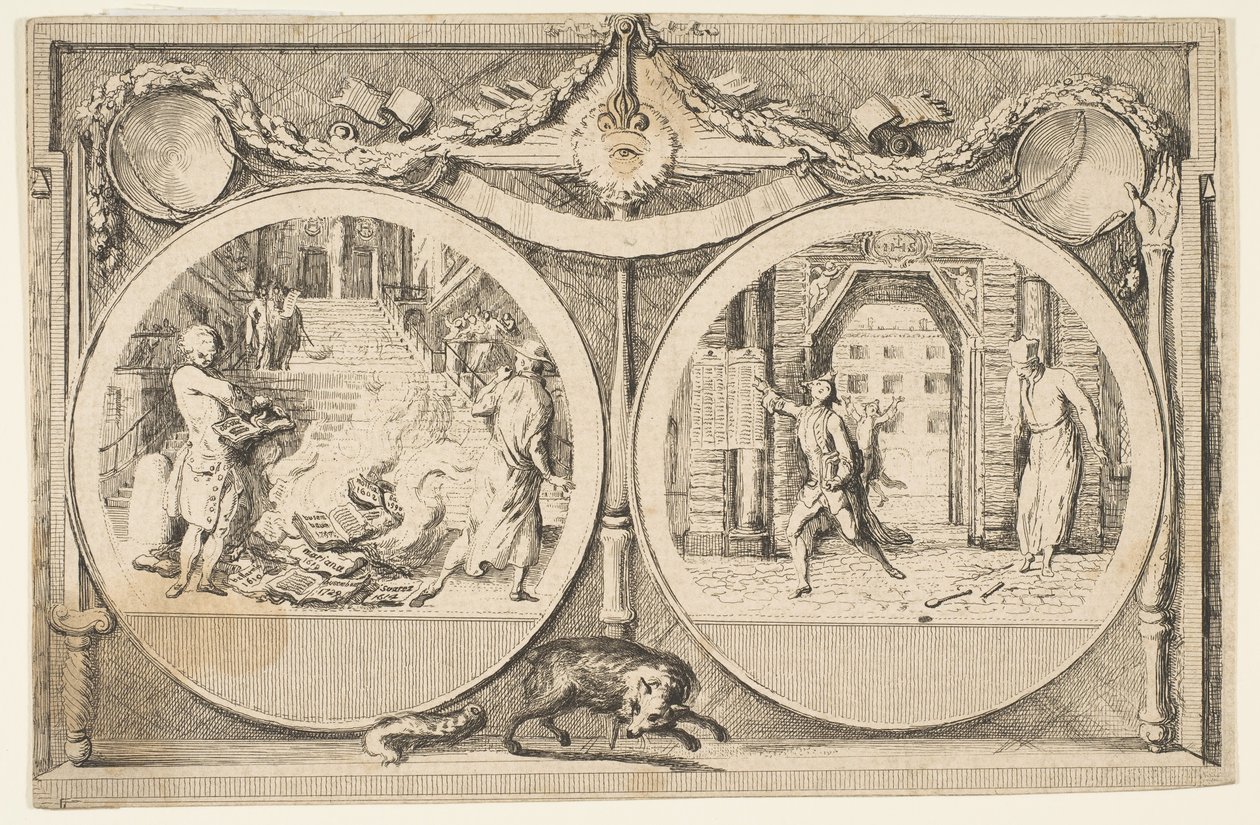 Wypędzenie jezuitów, 1761. autorstwa Gabriel de Saint Aubin