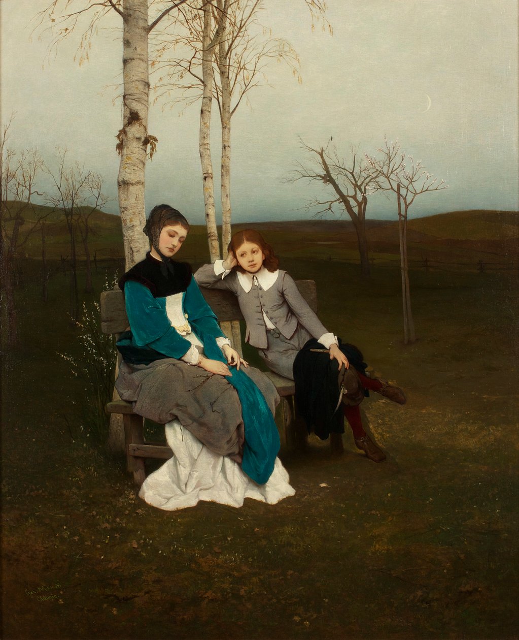 Adagio autorstwa Gabriel von Max