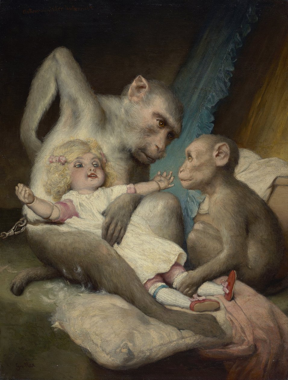 Lekcje antropologii autorstwa Gabriel von Max