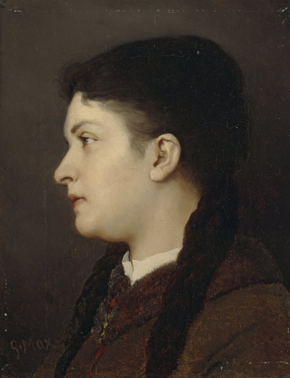 portret dziewczyny autorstwa Gabriel von Max