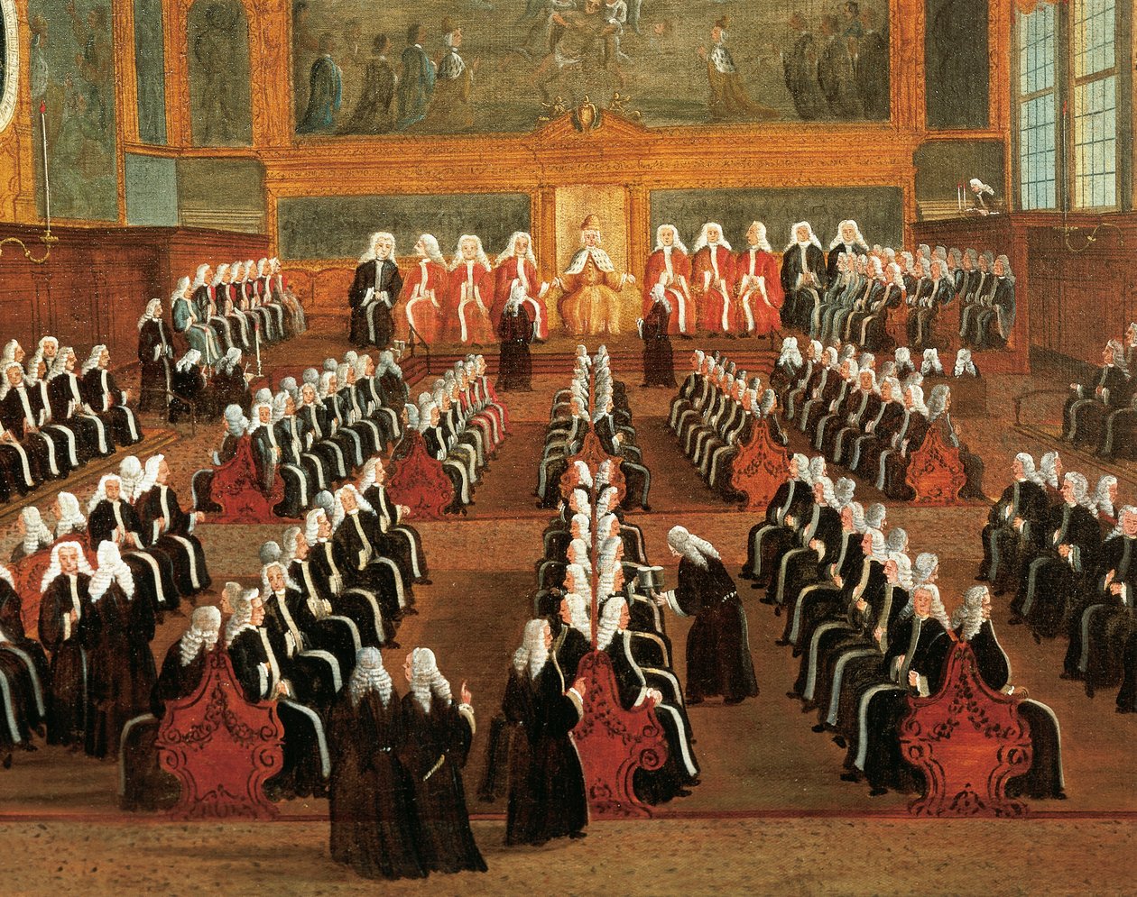 Tablica Pregadi w Pałacu Książęcym, autorstwa Gabriele Bella (1730-1799), Detail autorstwa Gabriele Bella