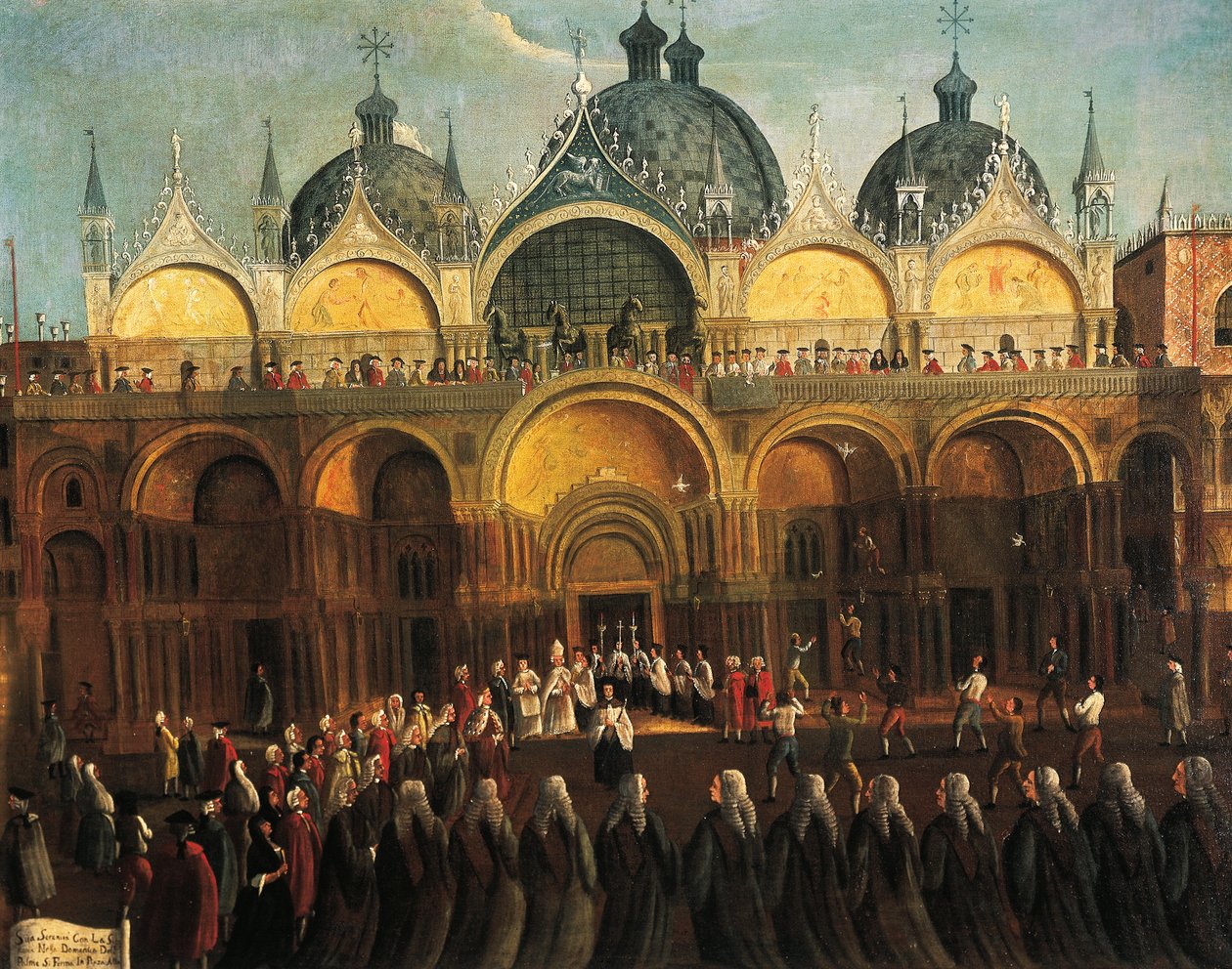 Postępowanie wielkanocne w San Marco, Gabriele Bella (1730-1782) autorstwa Gabriele Bella