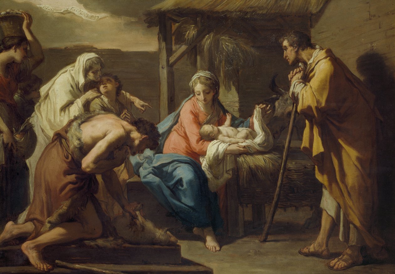 Adoracja pasterzy, po 1798 autorstwa Gaetano Gandolfi