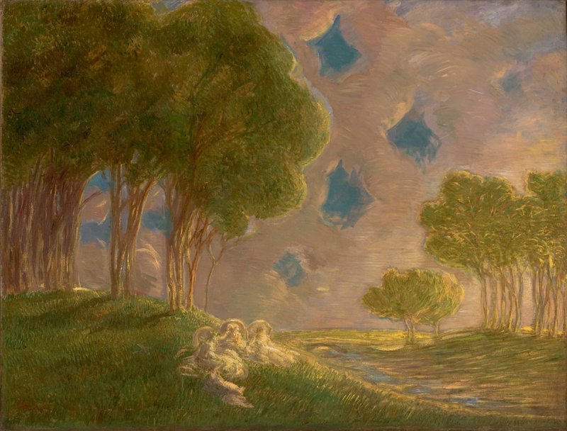 Krajobraz autorstwa Gaetano Previati