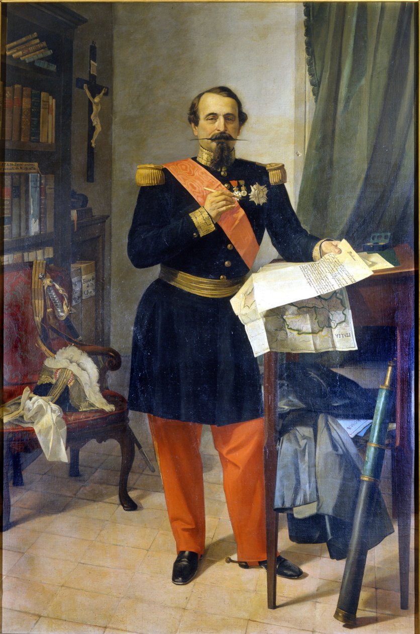 Napoleona III. Obraz Gaetano Belvederiego. 19 wiek. Bolonia autorstwa Gaetano Belvederi