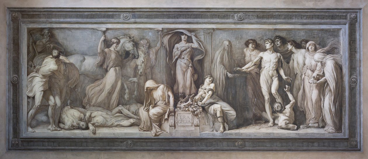 Alegoria tragedii autorstwa Gaetano Cresseri