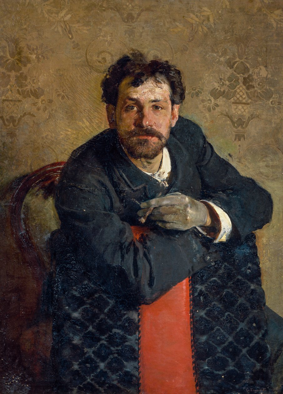 Portret architekta Antonio Curriego – Gaetano Esposito (1858-1911) autorstwa Gaetano Esposito