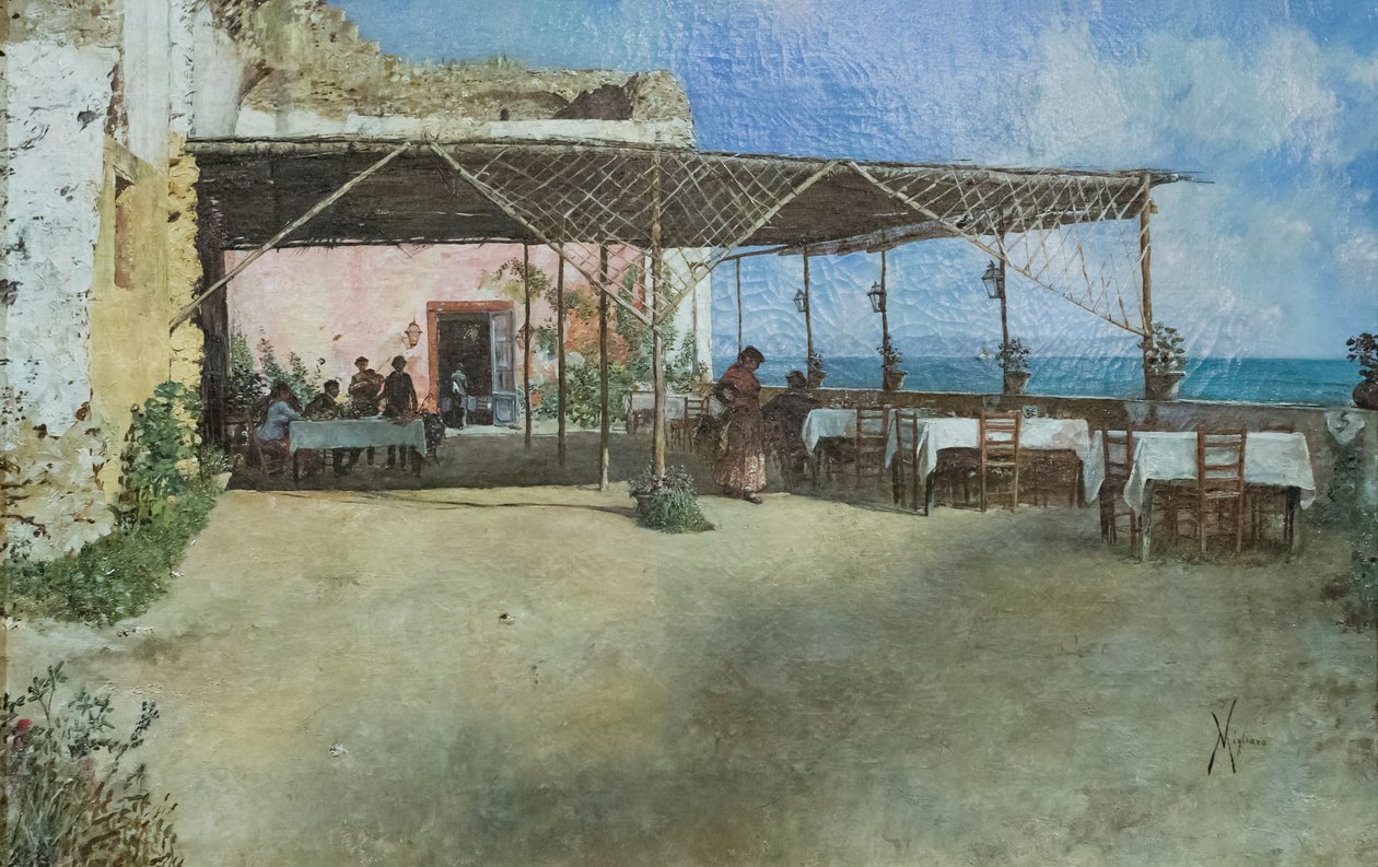 Tawerna w Posillipo autorstwa Gaetano Esposito