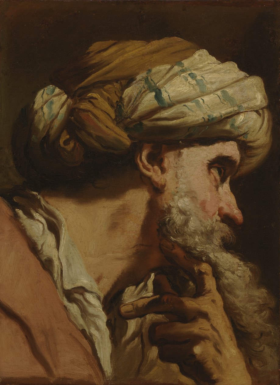 Studium głowy orientalnej, ok. 1766-75 autorstwa Gaetano Gandolfi